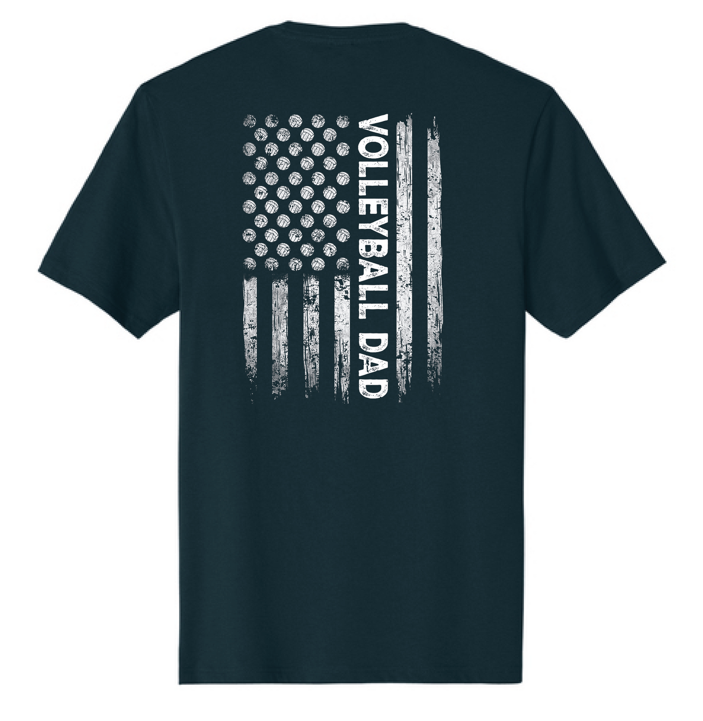 MLK Volleyball Flag Dad Tshirt