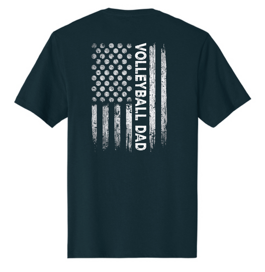 MLK Volleyball Flag Dad Tshirt