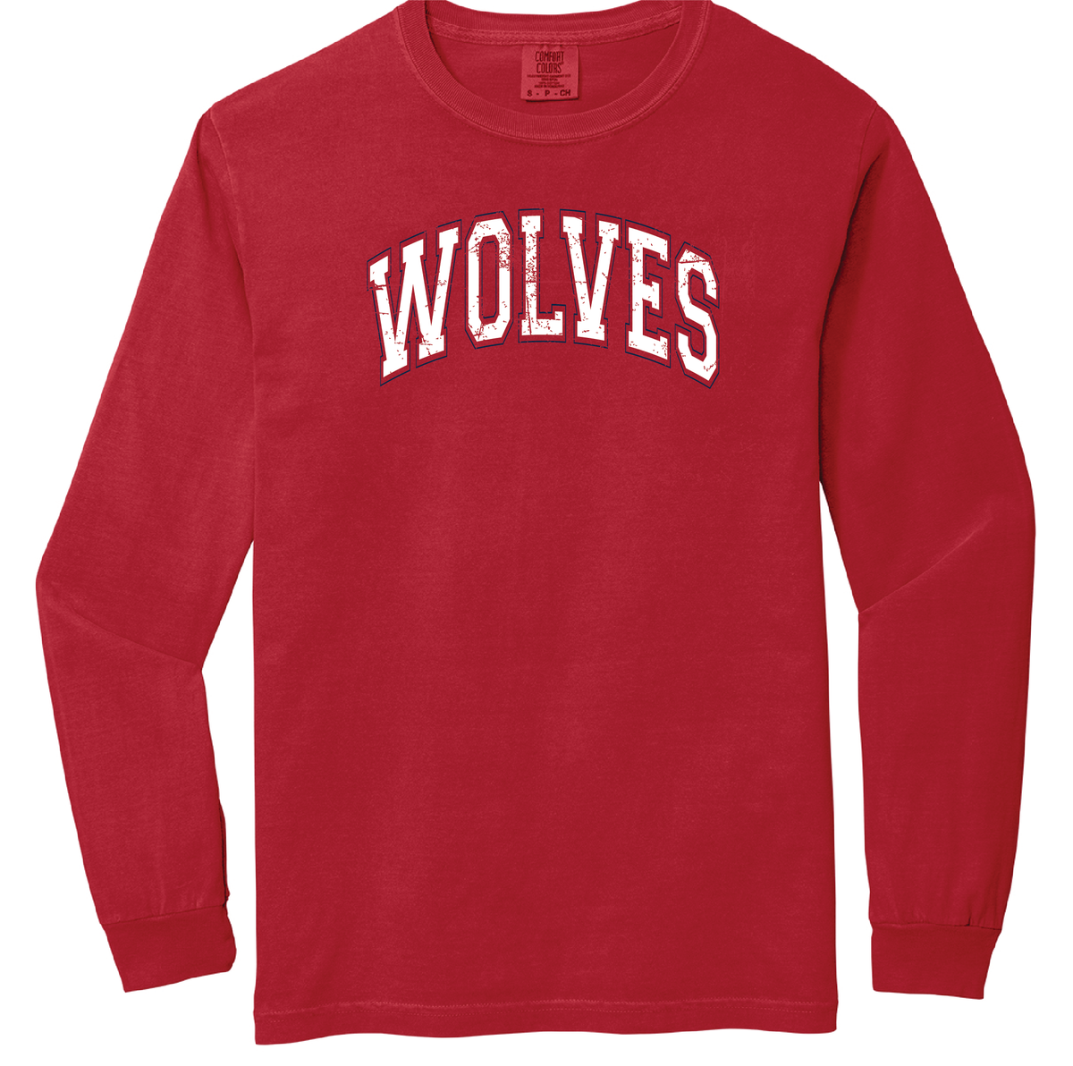 WOLVES Distressed T – Embroidery In Motion