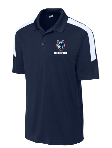 MLK Wrestling Navy Polo