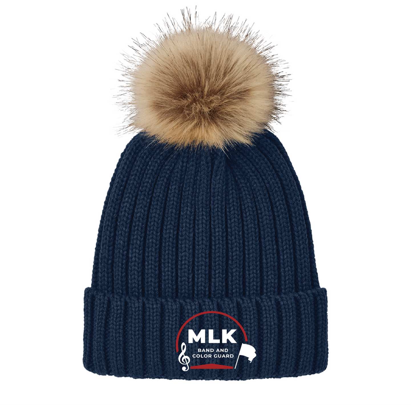 MLK Band Pom Pom Beanie