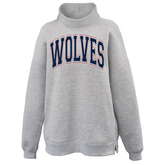 WOLVES Cowl Neck Sweater
