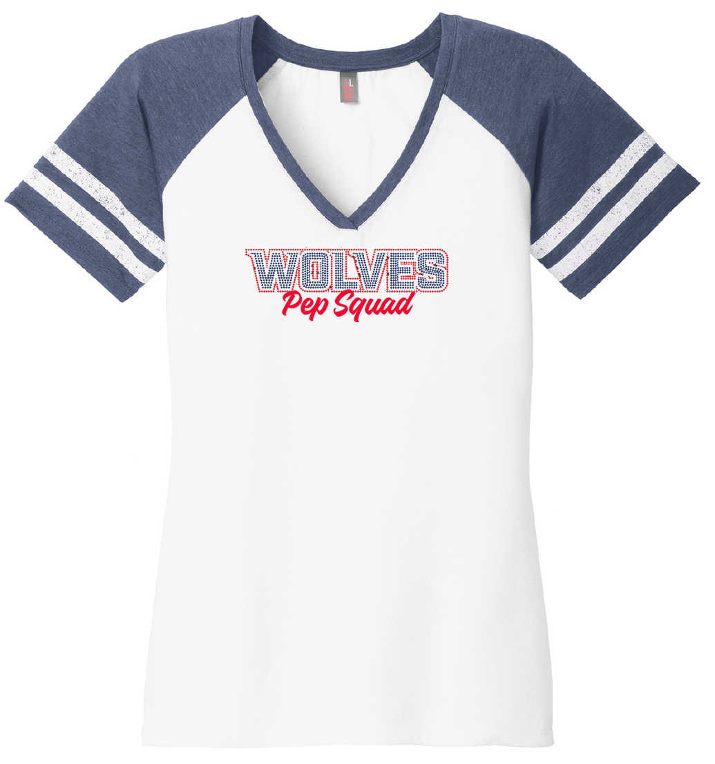 Wolves RHINESTONE Game Day VNeck