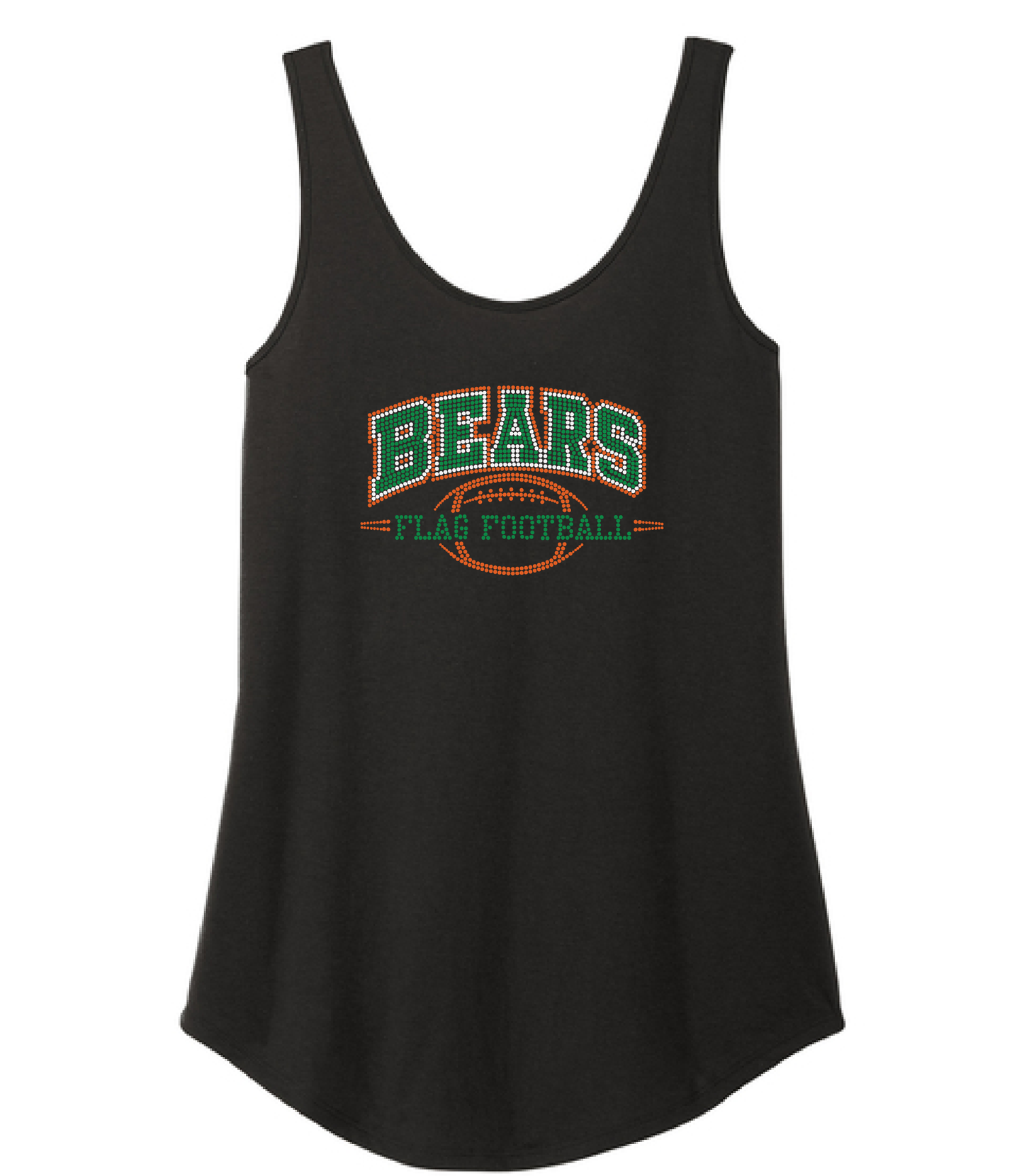 Poly Flag Football Ladies Rhinestones