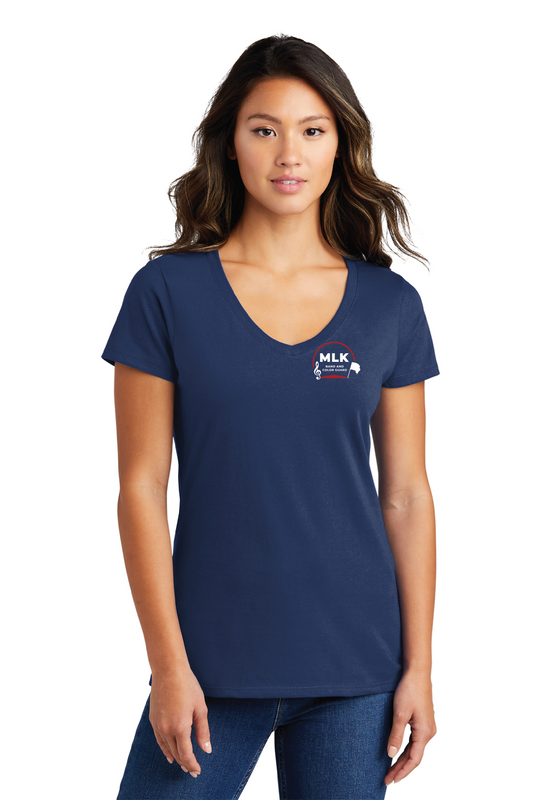 Ladies Embroidered V Neck Tee
