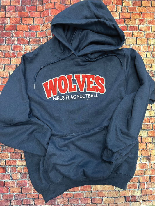 Girls Flag Football Hoodie