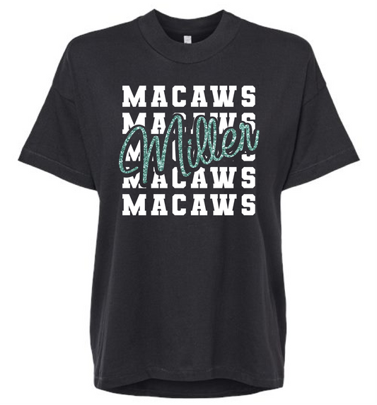 Glitter Miller Macaws Ladies T
