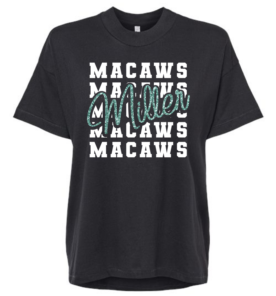 Glitter Miller Macaws Ladies T