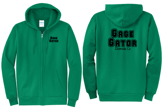 Gage Gator Zip Up Hoodie