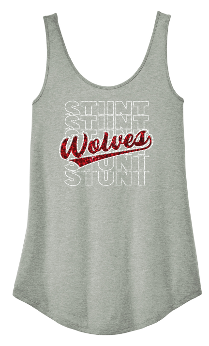 WOLVES Stunt Rhinestone Tank