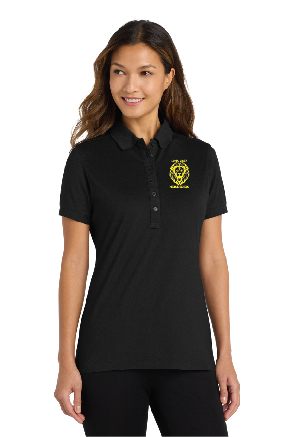 LVMS Ladies Stretch Pique Polo