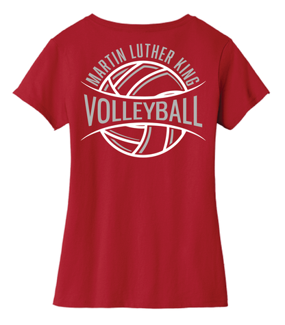 MLK Girls Volleyball Ladies Vneck