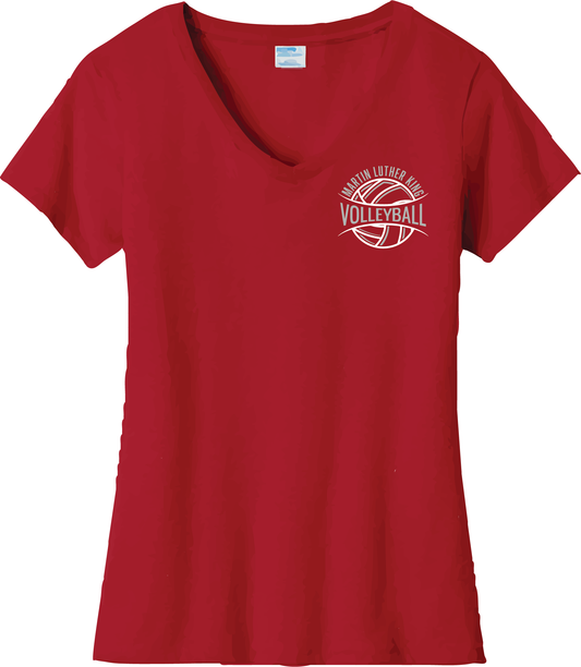 MLK Girls Volleyball Ladies Vneck