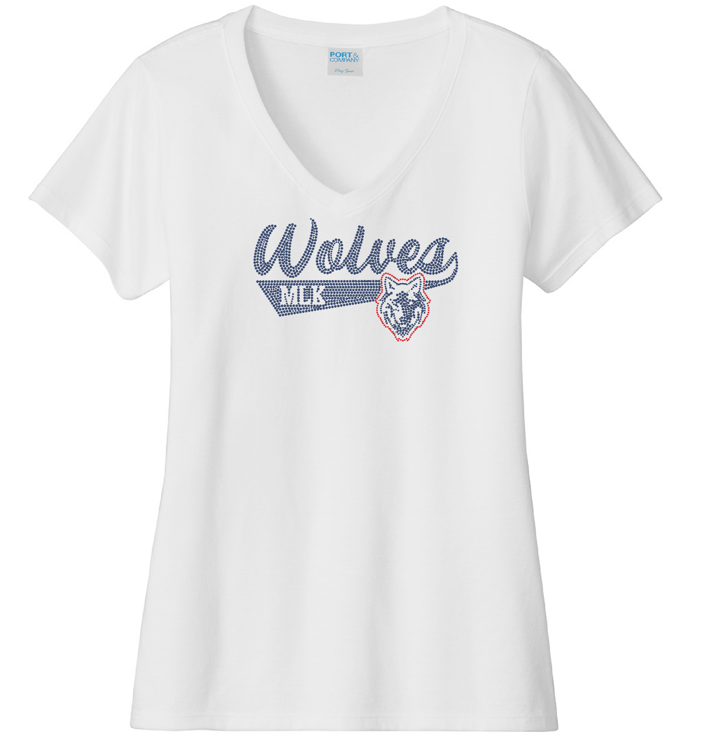 MLK Wolves Troche Rhinestone T