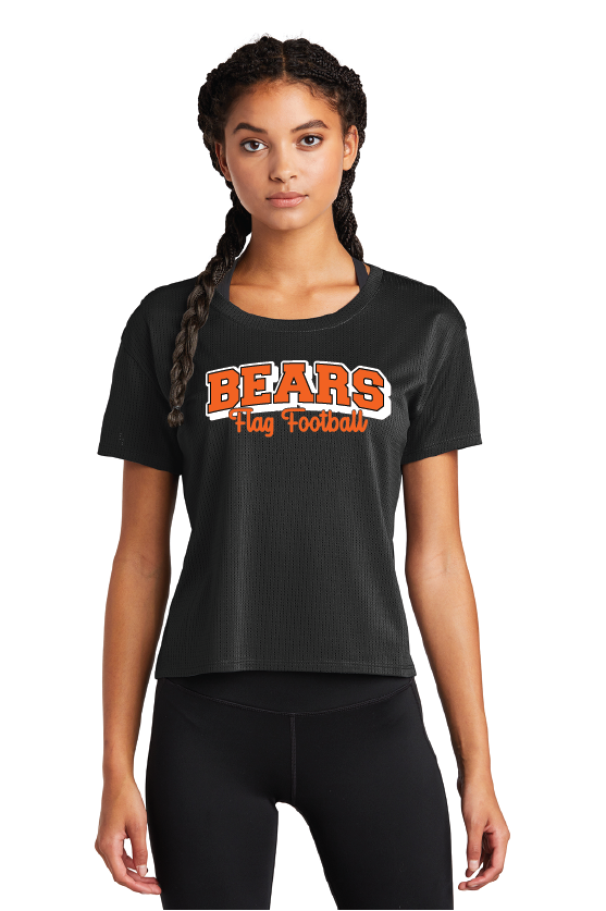 Poly Flag Football Athletic Cropped Mesh T