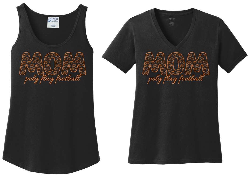 Poly Flag Football Mom Tank or V Neck