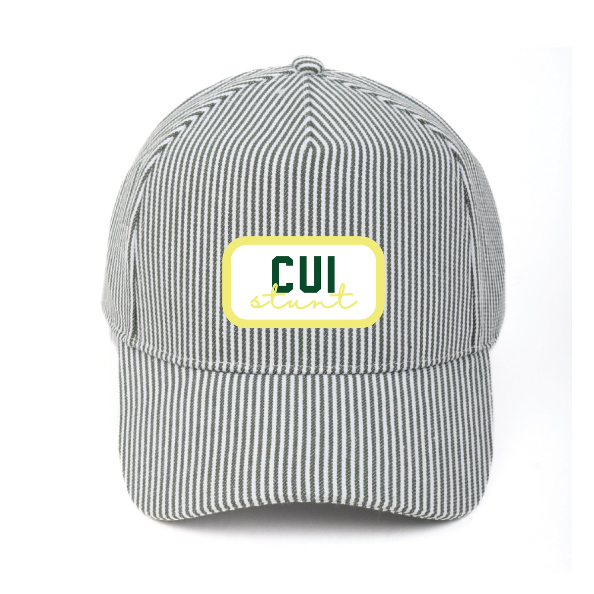 CUI Green Striped Trucker Hat