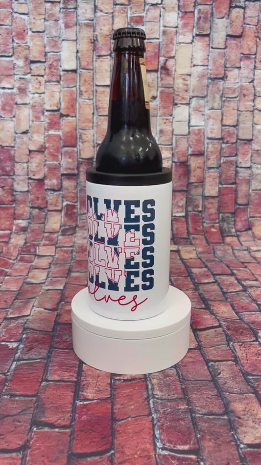 Metal koozie and tumbler combo