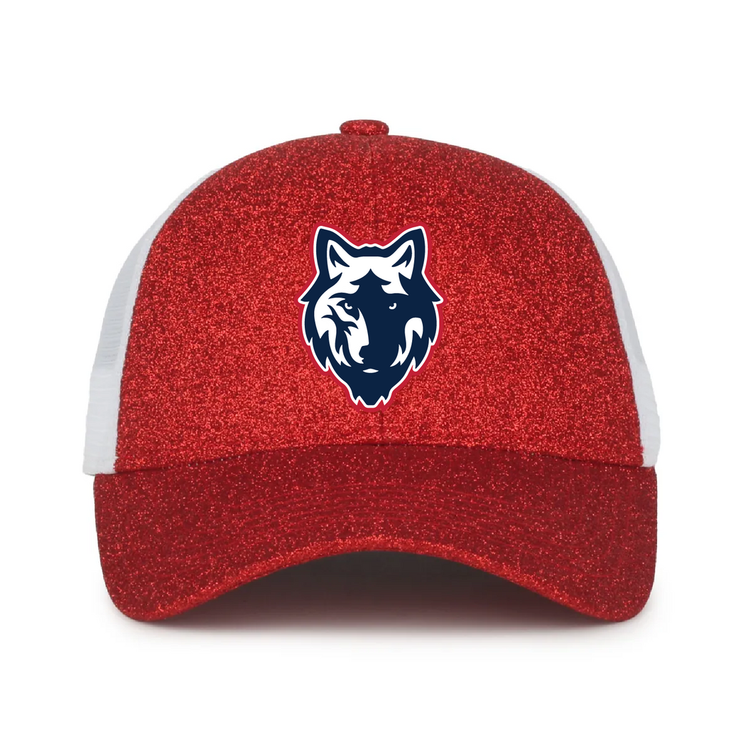 MLK Wolves Glitter trucker Hat