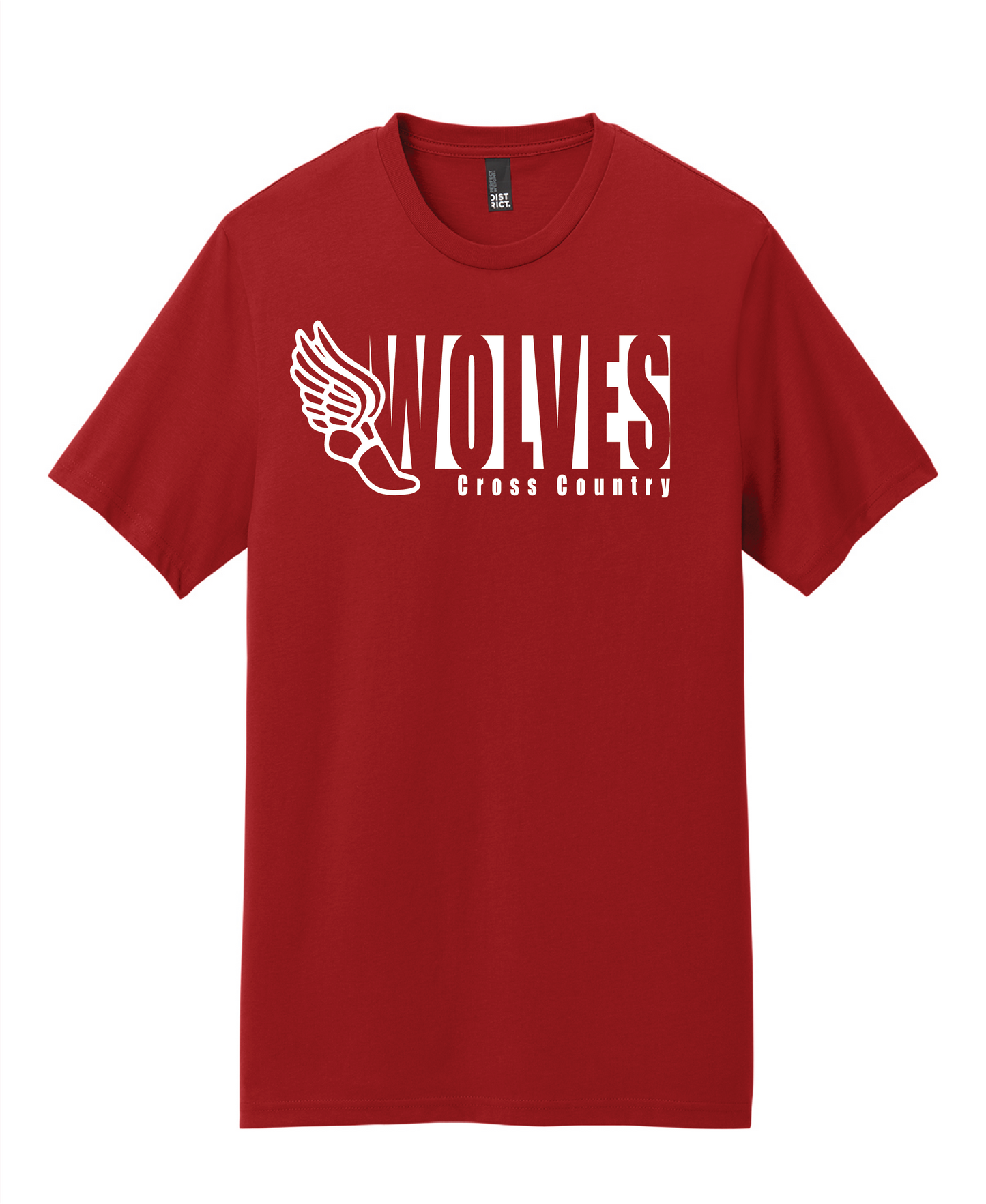 Wolves Cross Country Red Mens and Ladies Tee