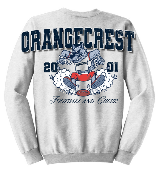 Oversized Print Orangecrest Crewneck