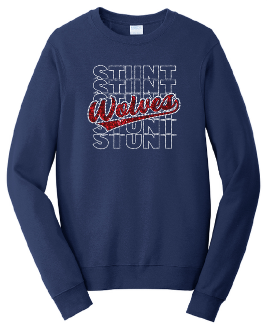 WOLVES Stunt Rhinestone Sweatshirt