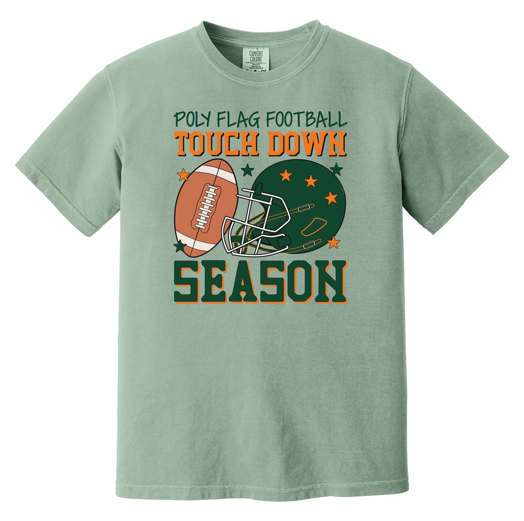 Poly Flag Football Touchdown Season Tee