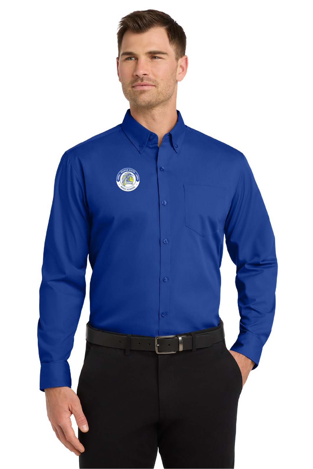 Men's NVHS Long Sleeve Carefree Poplin Shirt