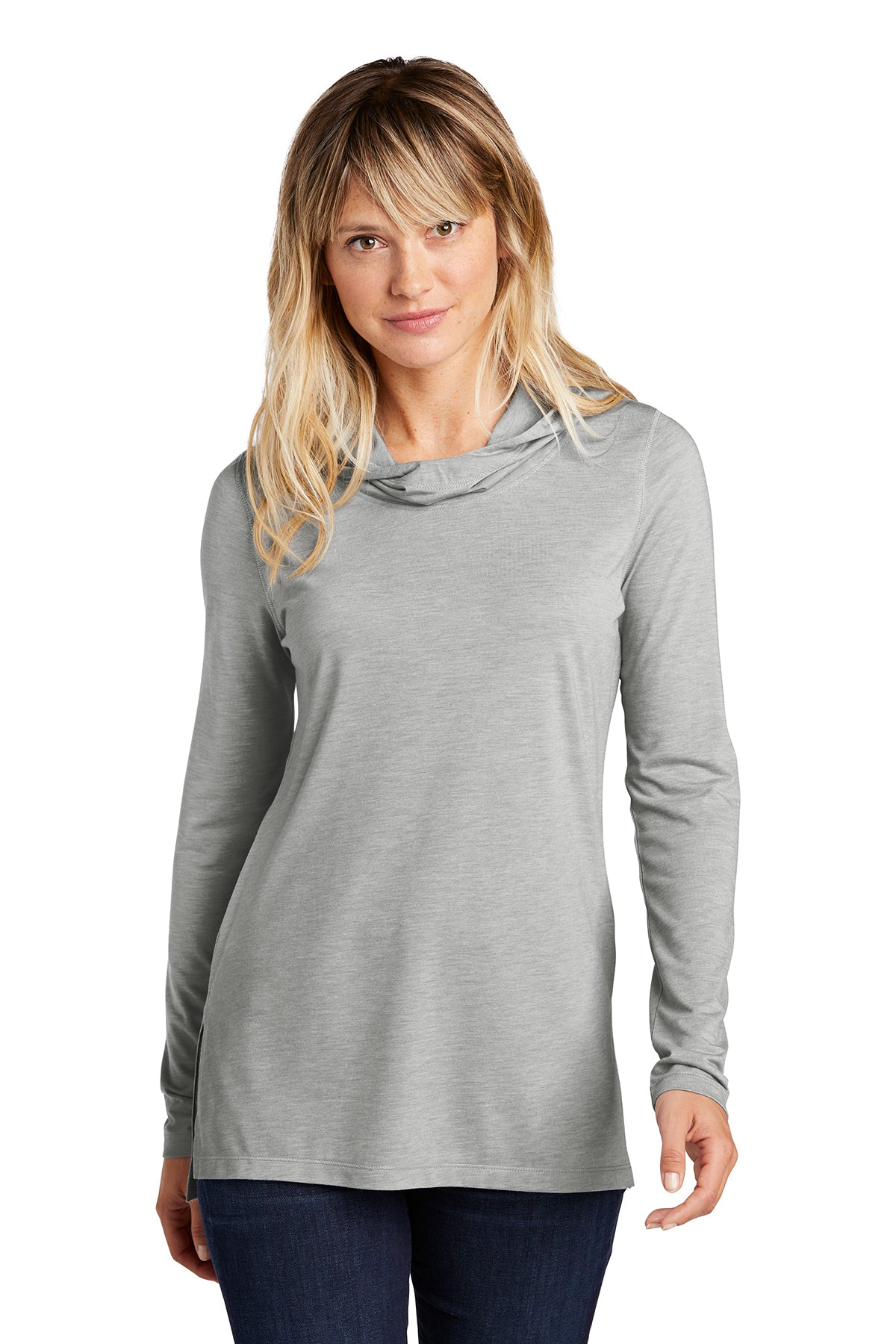 JUSD Ladies PosiCharge Tri-Blend Wicking Long Sleeve Hoodie