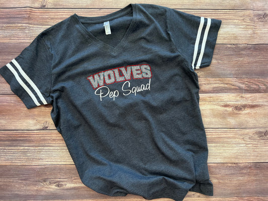 Women's Football VNeck Jersey Bling T