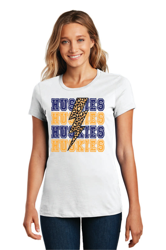 Ladies Husky Lightning Bolt Tee