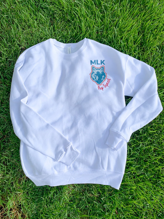MLK Glitter Wolf Crewneck
