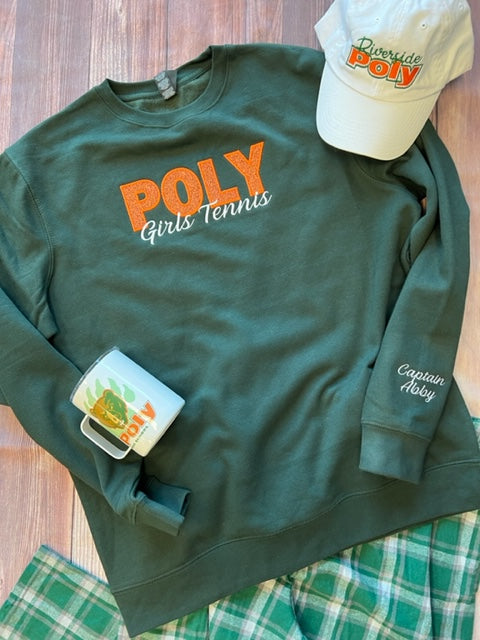Poly Glitter Tackle Twill Crewneck