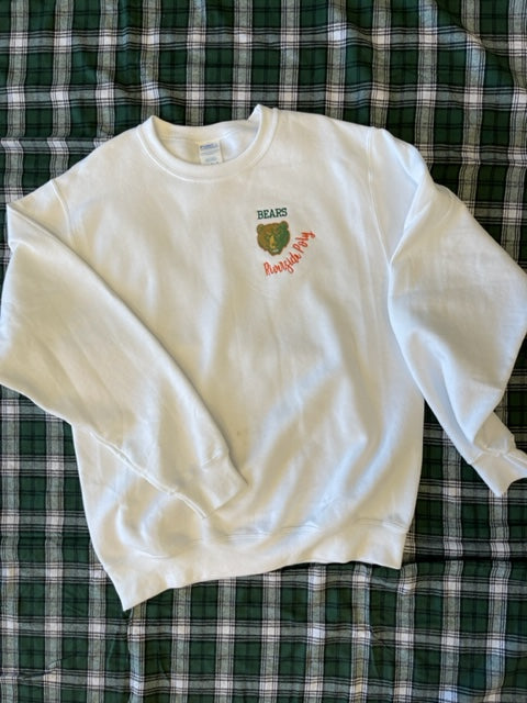 Glitter Poly Bear crewneck sweater
