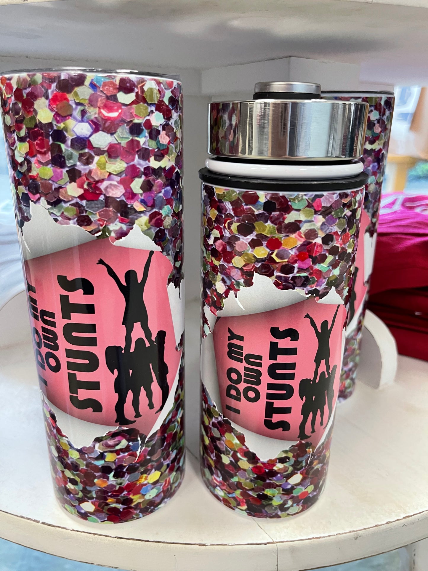 I Do My Own Stunts Tumbler