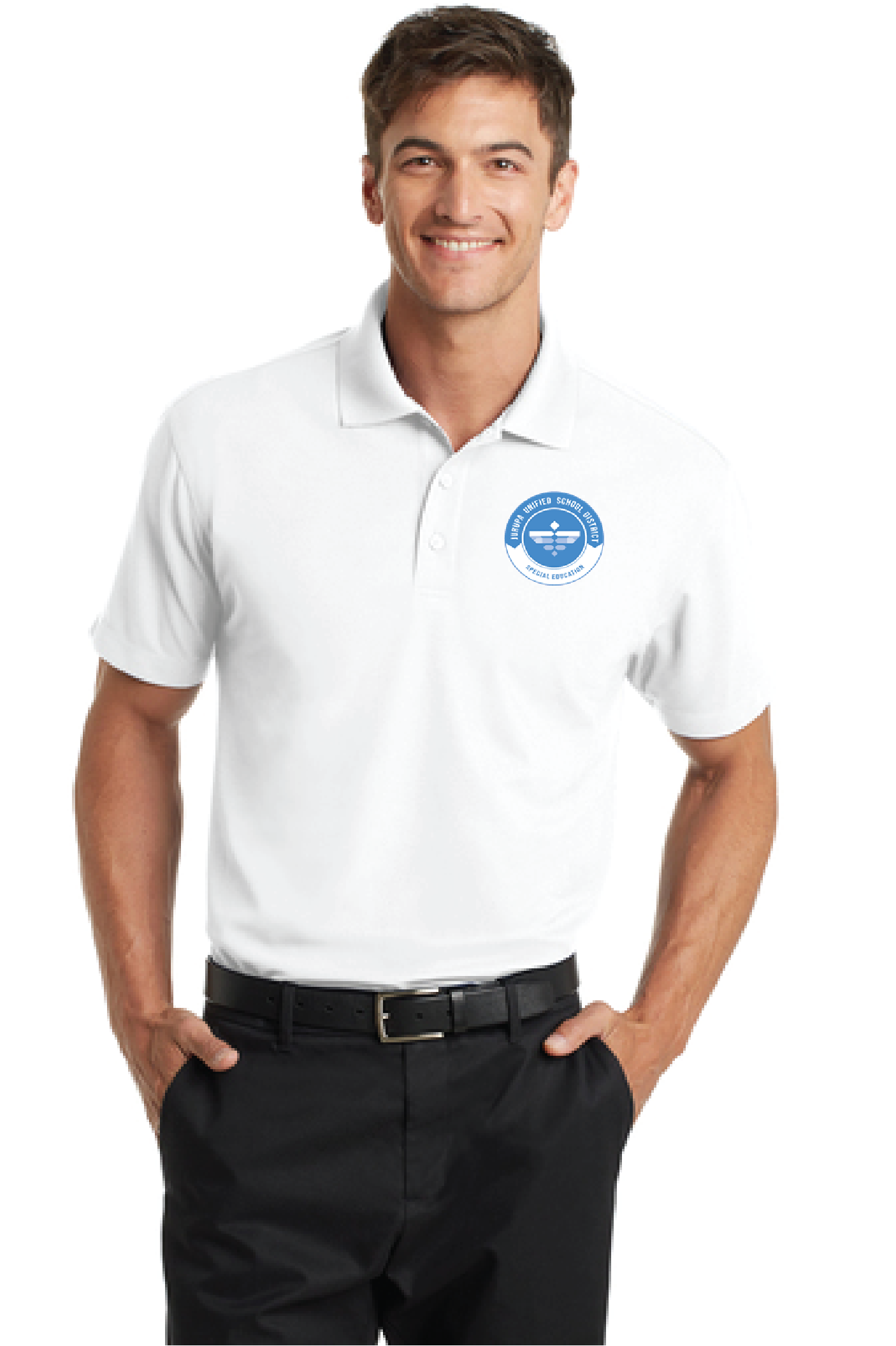 JUSD Port Authority Dry Zone Grid Polo L572