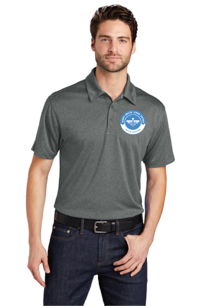 JUSD Trace Heather Polo; Men's and Women's K576