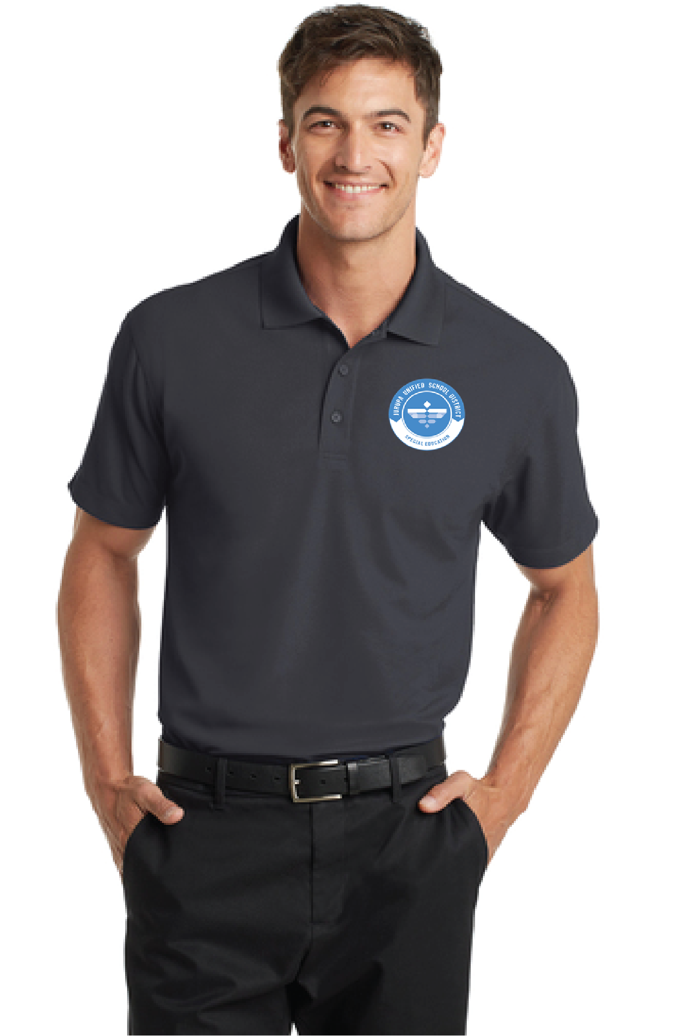 JUSD Port Authority Dry Zone Grid Polo L572