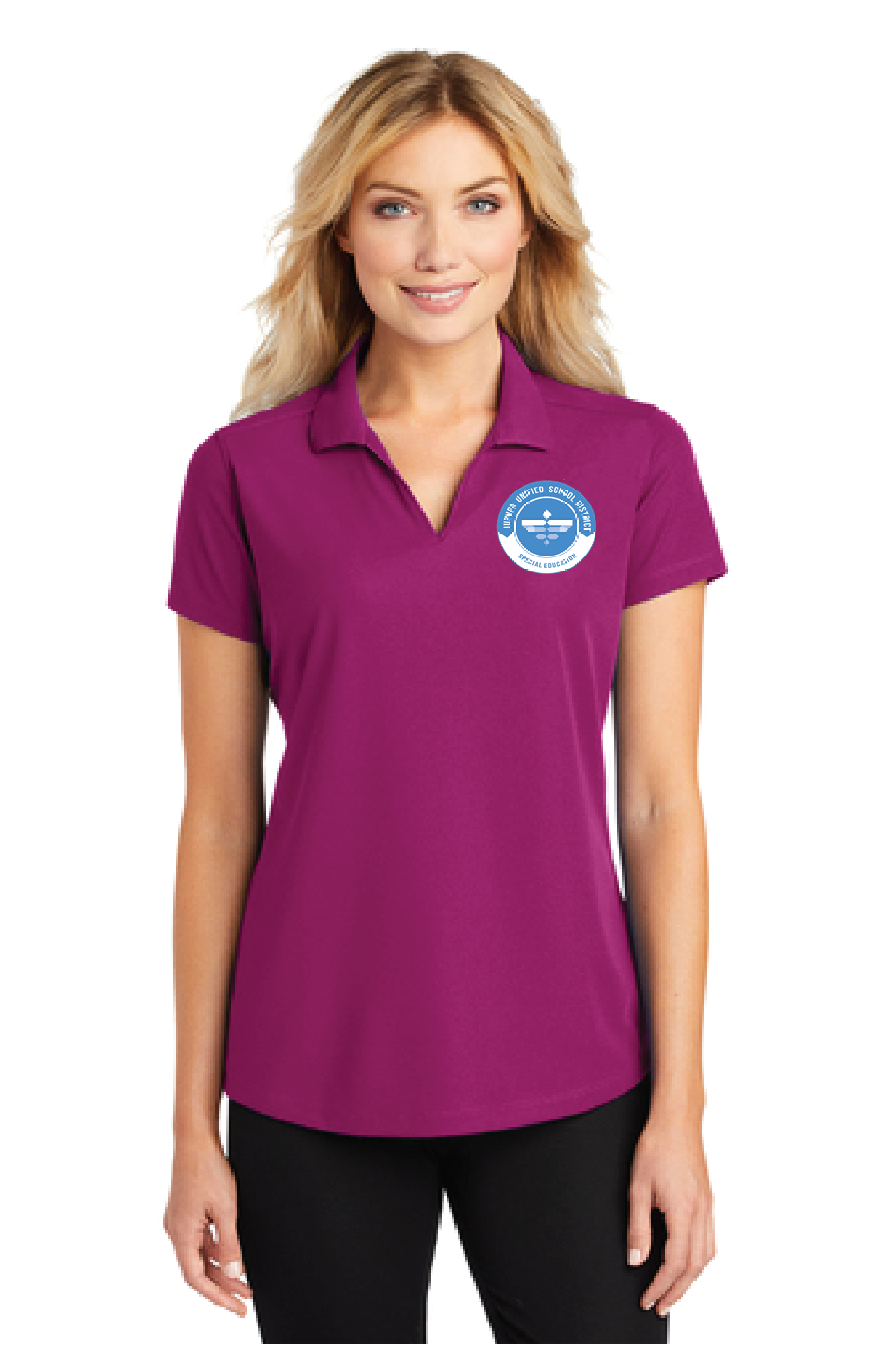 JUSD Port Authority Dry Zone Grid Polo L572