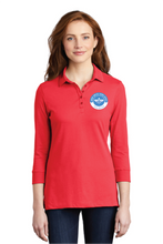 Load image into Gallery viewer, JUSD Port Authority Ladies 3/4-Sleeve Meridian Cotton Blend Polo L578
