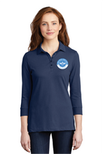 Load image into Gallery viewer, JUSD Port Authority Ladies 3/4-Sleeve Meridian Cotton Blend Polo L578
