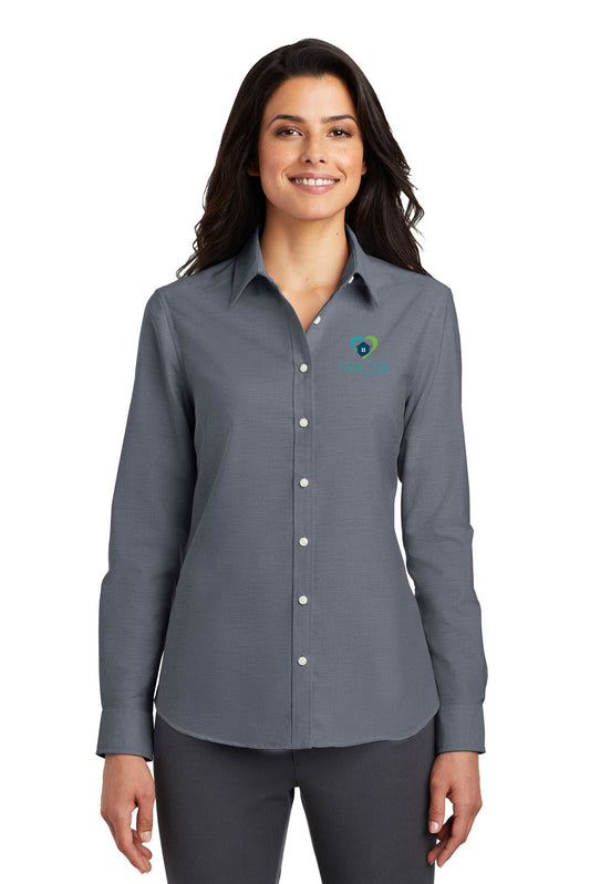 Women's woven button down shirt HACSB