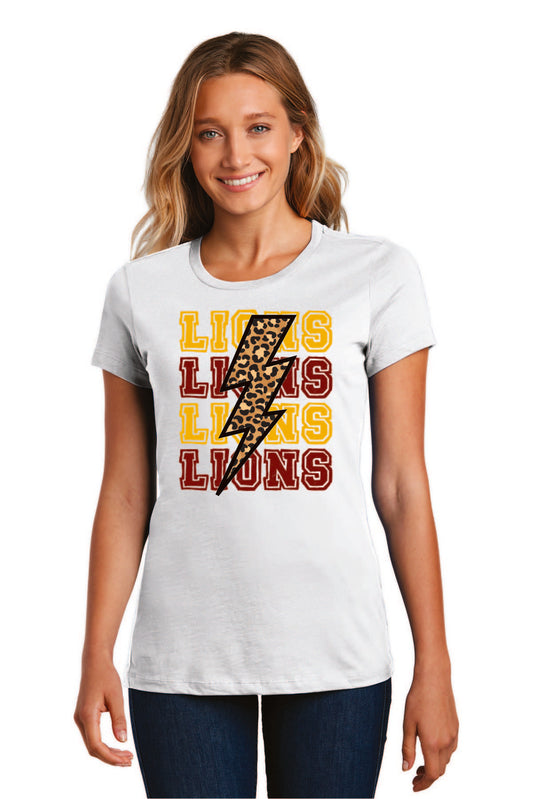 Arlington Lions Lightning Bolt Tee