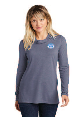 JUSD Ladies PosiCharge Tri-Blend Wicking Long Sleeve Hoodie