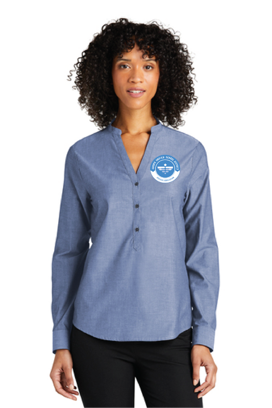 JUSD Long Sleeve Chambray Easy Care Shirt W382