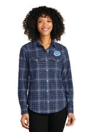 JUSD Long Sleeve Ombre Plaid Shirt W672
