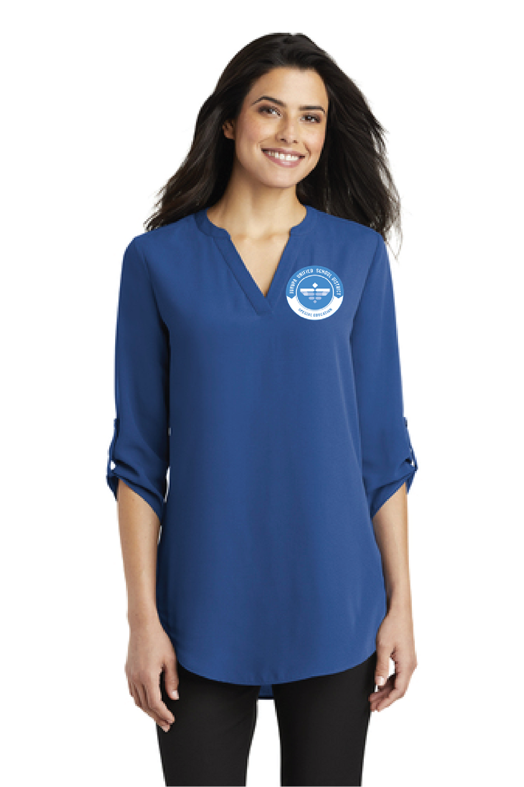 JUSD Port Authority Ladies 3/4-Sleeve Tunic Blouse LW701