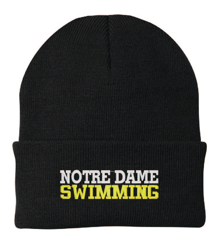Notre Dame Swimming Beanie