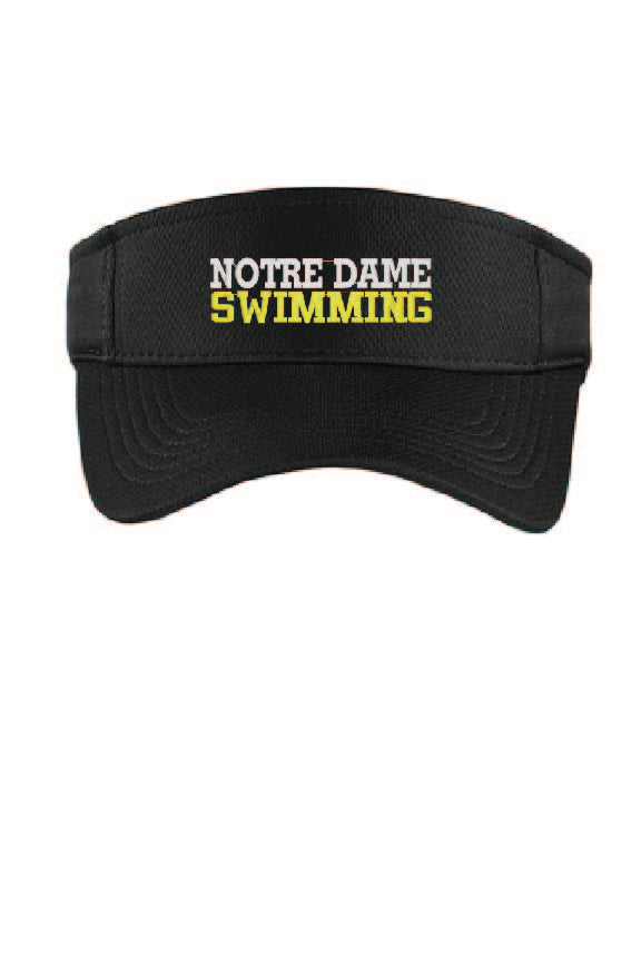 Notre Dame Swimming Visor