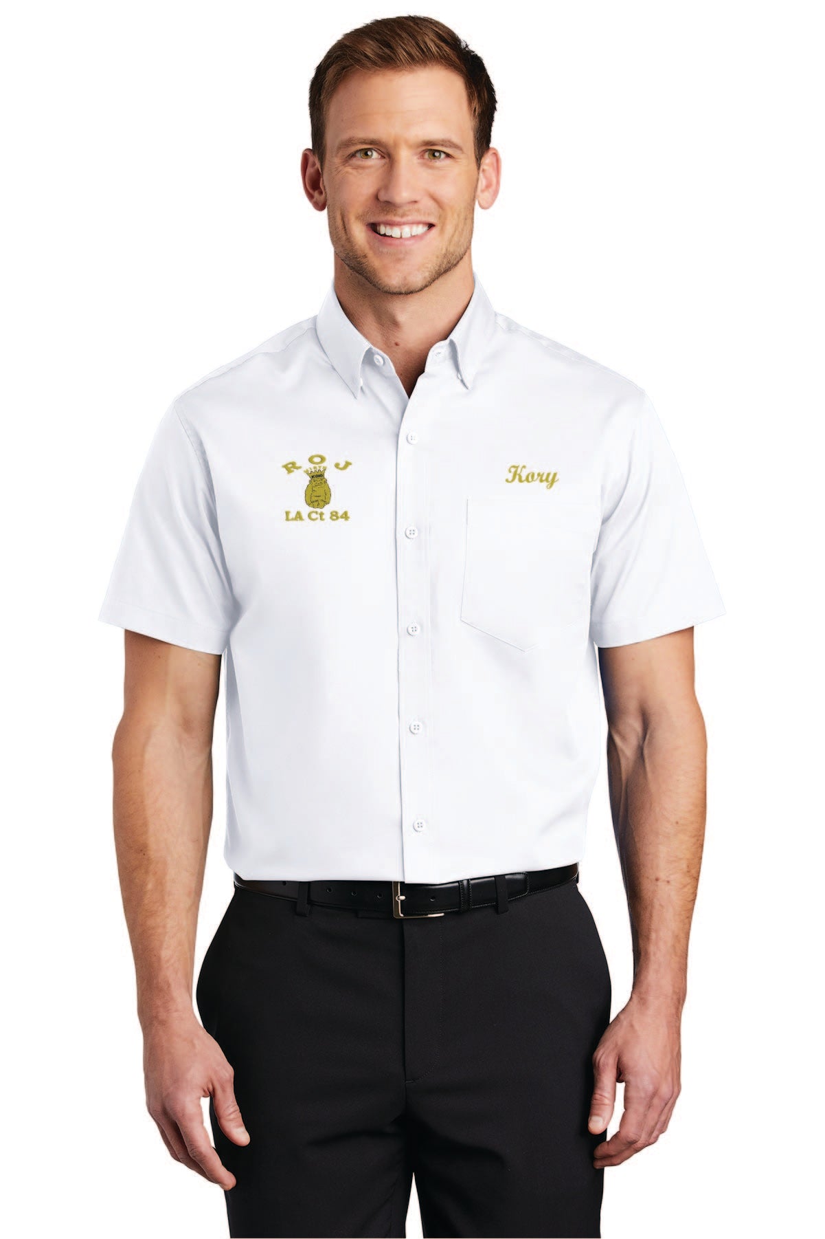 ROJ Button Down Dress Shirt S664